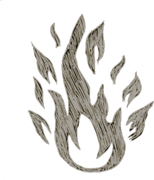 fire hand drawn icon